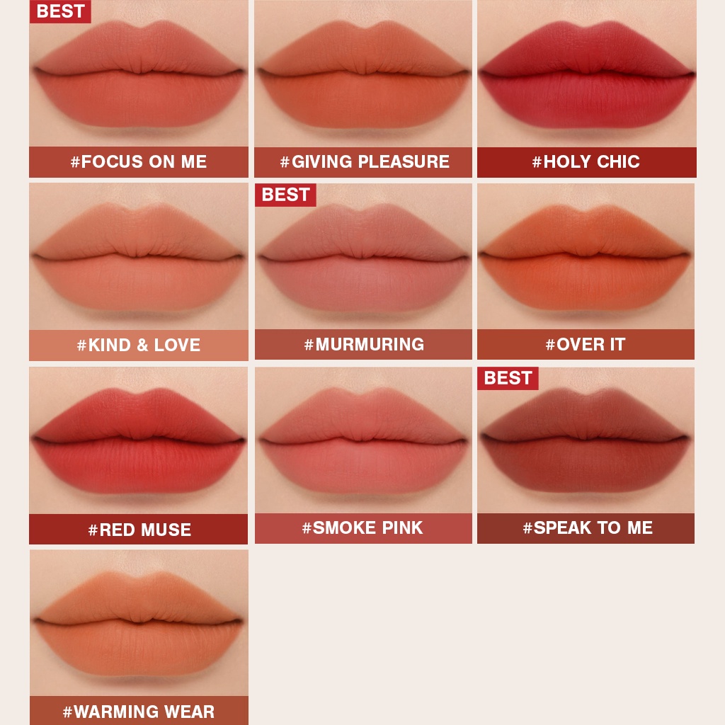 [HSD Trước T7/2025] Son Thỏi 3CE Soft Matte Lipstick
