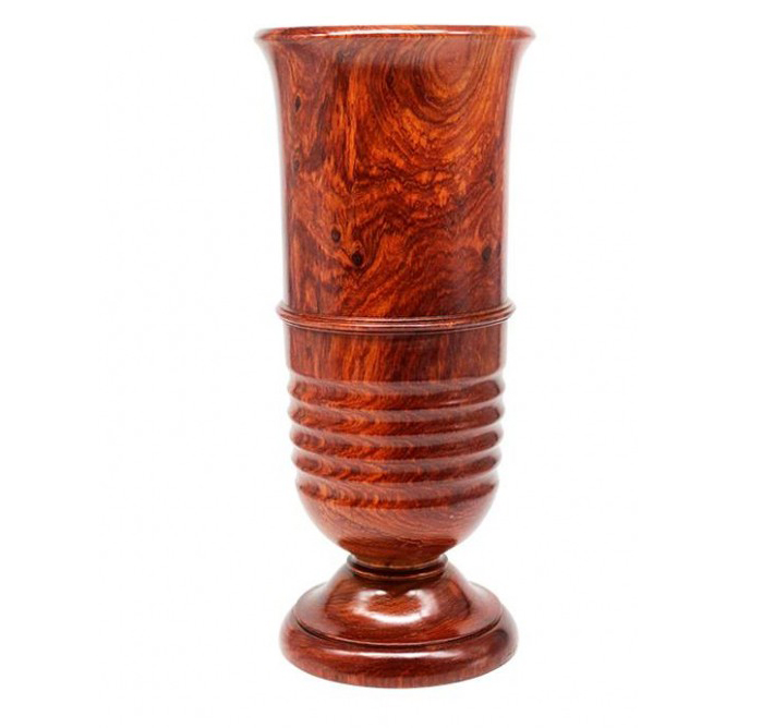 Ống Đựng Nhang gỗ hương cao 25cm