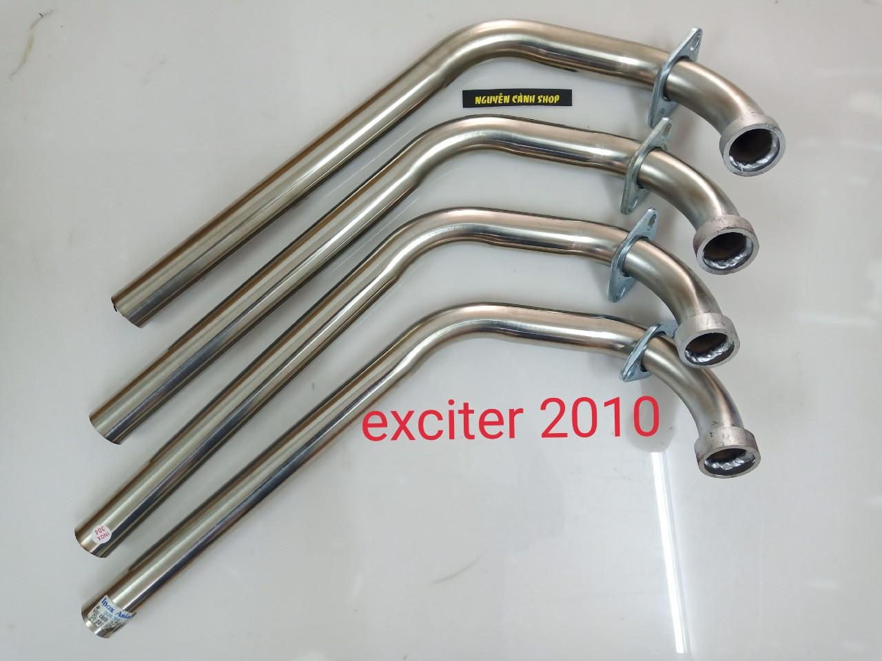 cổ pô exciter 2010 inox 304 phi 32mm