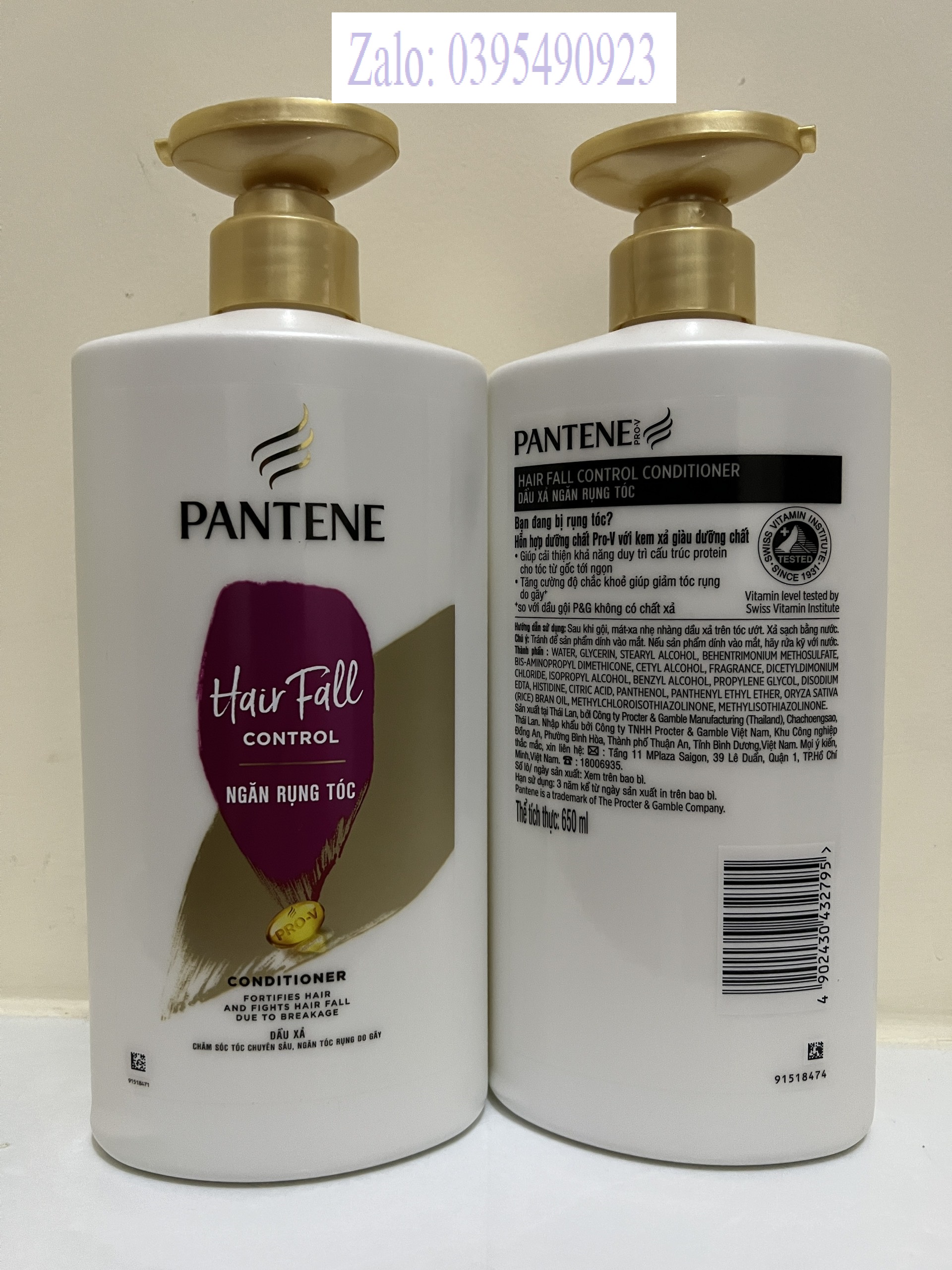 [HCM]Dầu xả Pantene ngăn rụng tóc 650G (Mẫu Mới Date 2025)