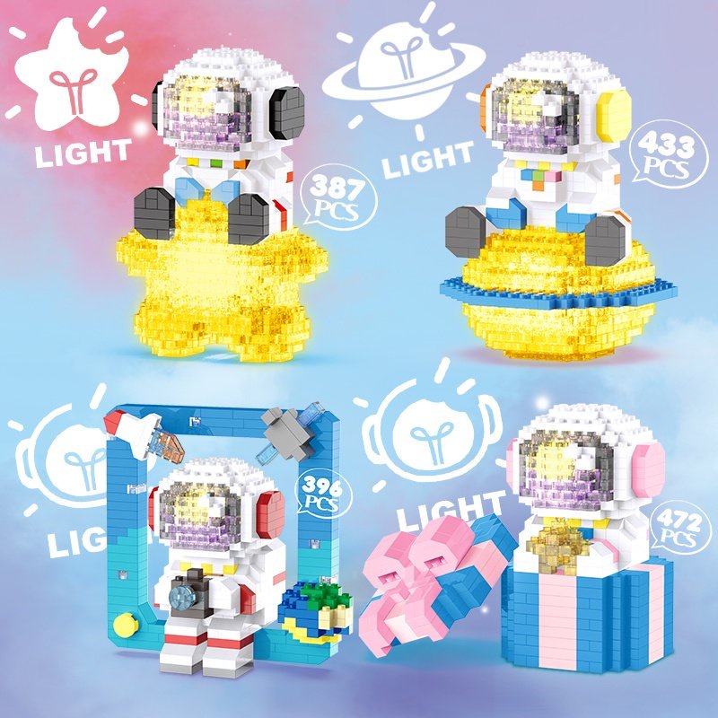 Lego Phi Hành Gia lắp ráp mô hình Dễ Thương Cho Bé SPACE BRICKS