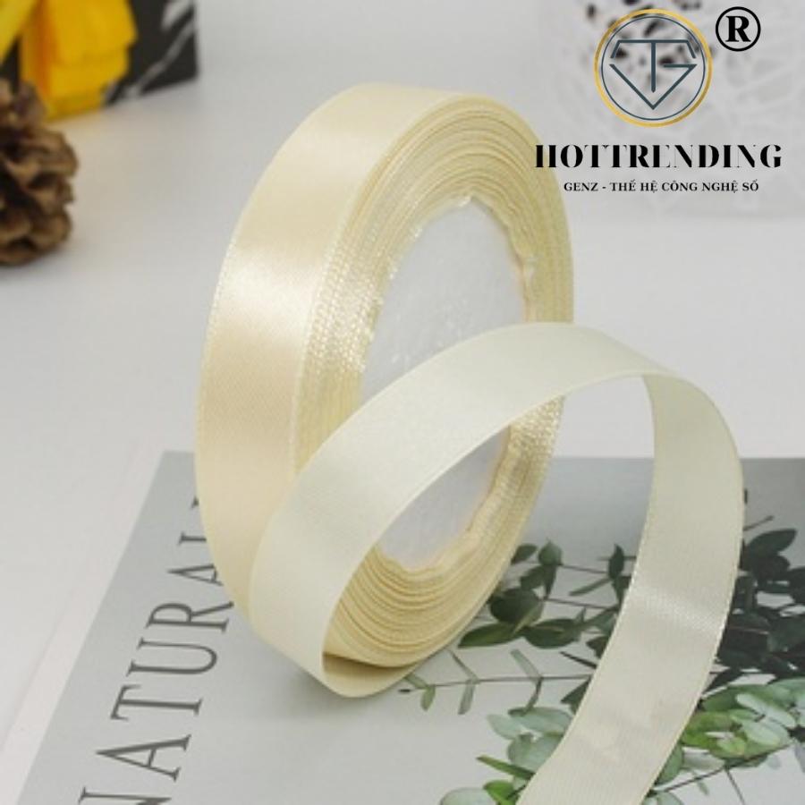Cuộn dây ruy băng nhiều màu dài 22m, dây gói quà , gói hoa, dây trang trí,phụ liệu nơ bờm,