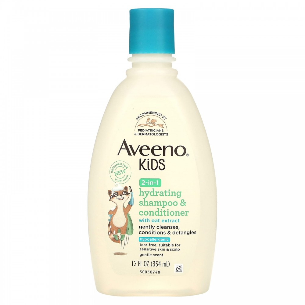 Dầu gội & Dầu xả trẻ em Aveeno Dưỡng ẩm 2 trong 1 với Chiết xuất Yến mạch