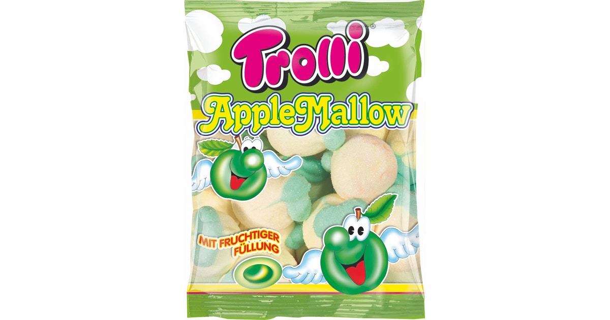 Kẹo Dẻo Trolli Siêu Thơm Ngon Peach Mallow 150g (Product From Germany)