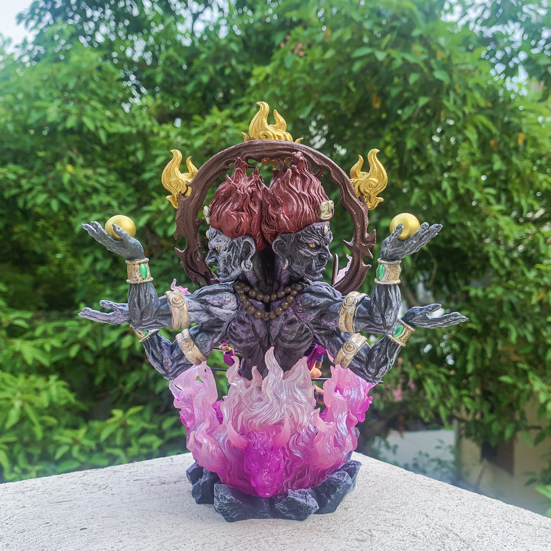 Mô hình chibi zoro asura có led - mô hình one piece
