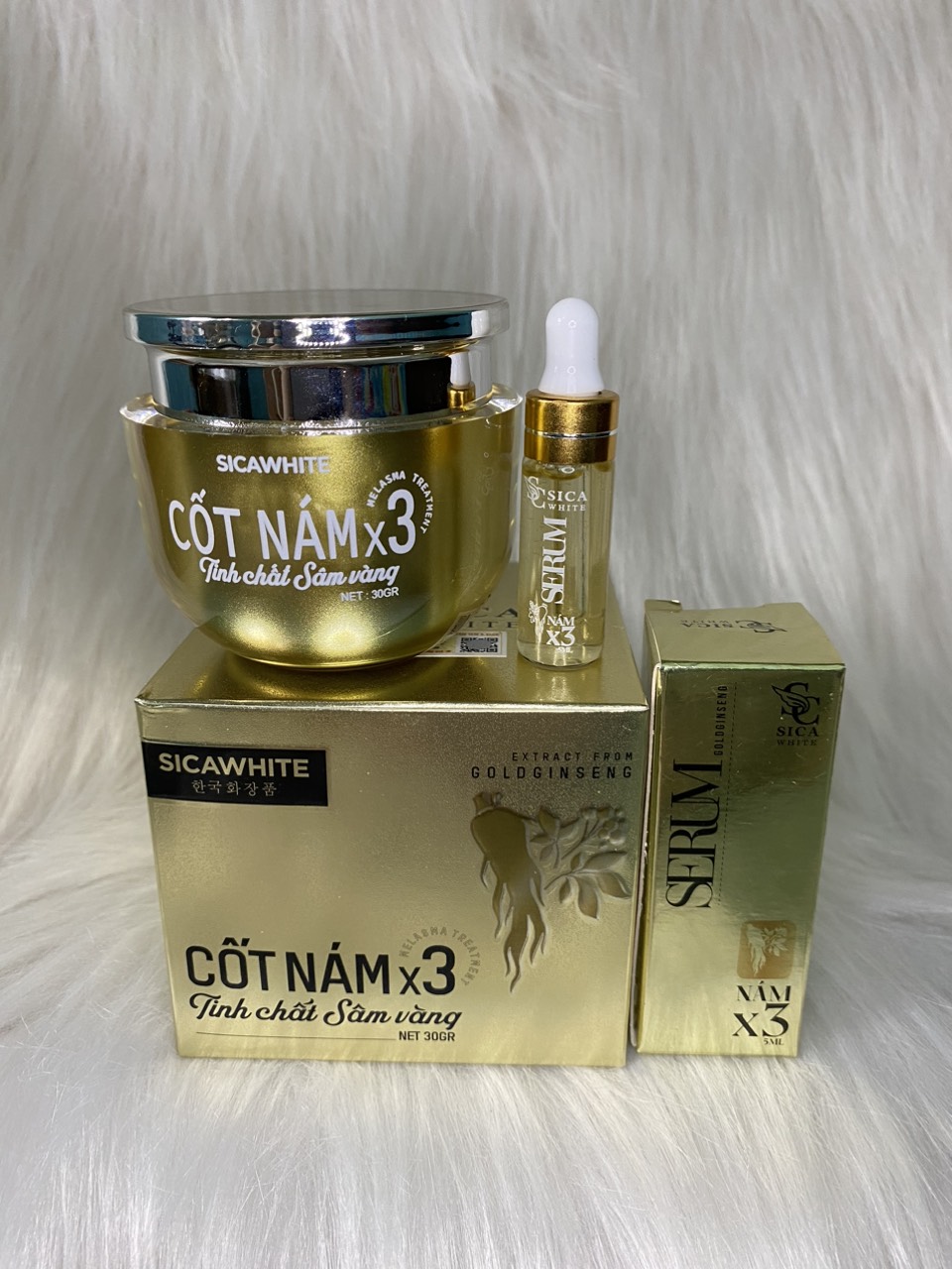Kem Cốt Nám X3 (30g) Tặng 1 Serum Cốt Sâm (5ml)