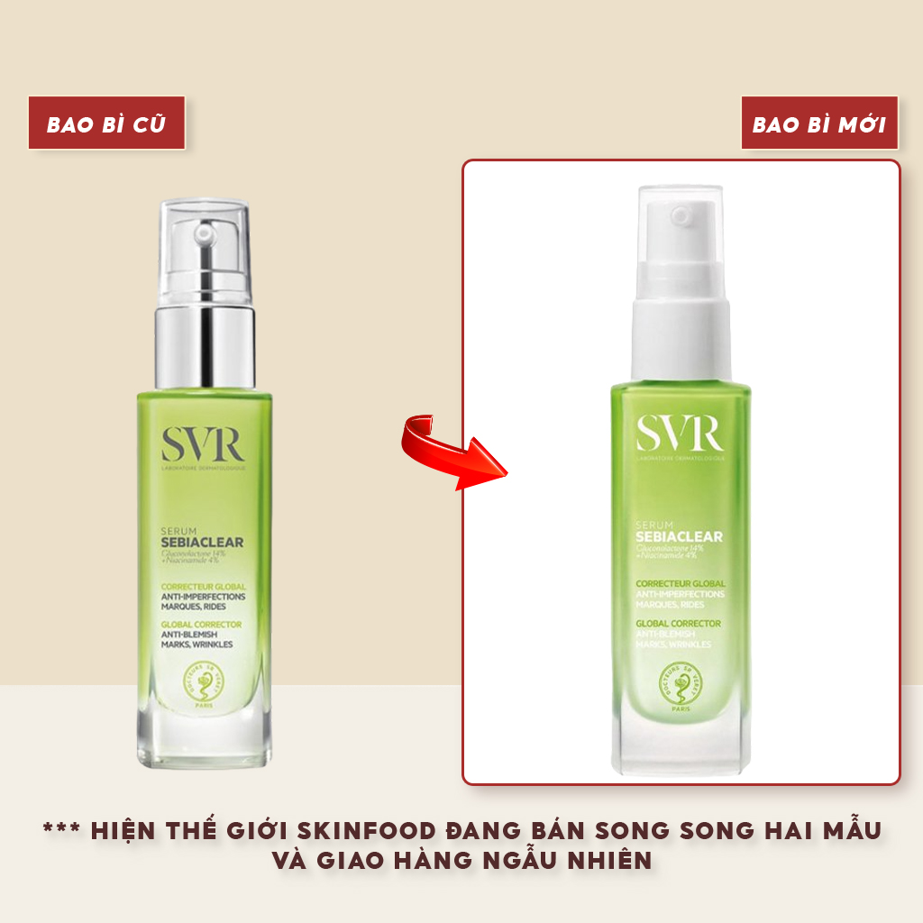 Tinh Chất Hỗ Trợ Giảm Mụn Làm Mờ Thâm Sạm Và Mềm Mịn Da SVR Sebiaclear Serum 30ml