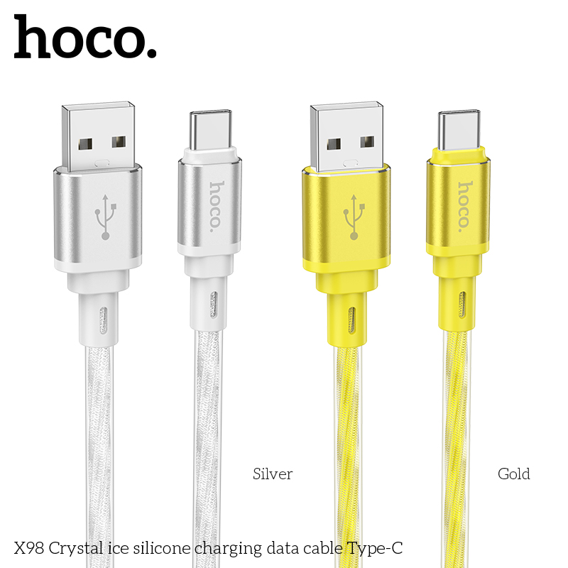 Cáp sạc nhanh hoco x98 cổng lighting / typec / microusb / typec to lighting 20w / typec to typec 60w dài 1m - nhất tín computer