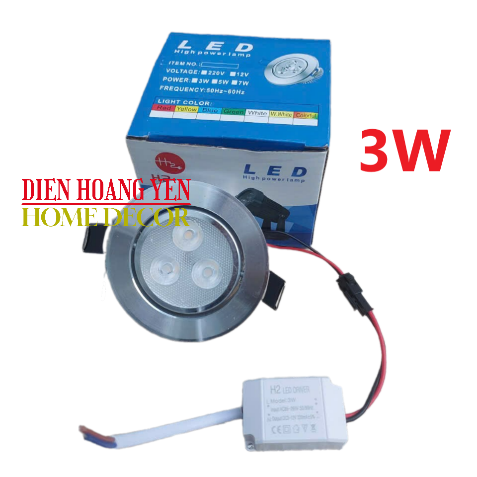 3W Frog Eye Recessed Led Ceiling Light Phi 65mm