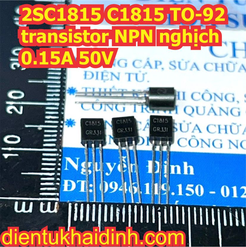 50 con 2sc1815 c1815 to-92 transistor npn nghịch 0.15a 50v kde1517