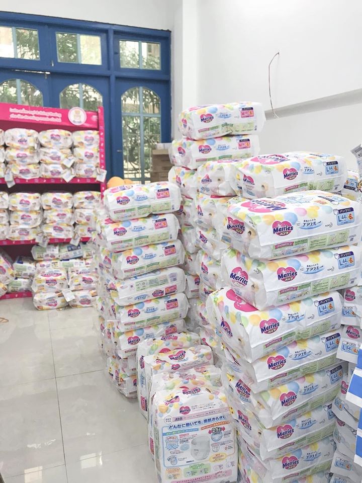 BỈM MERRIES DÁN size S (TÚI) cho bé từ 4-8kg