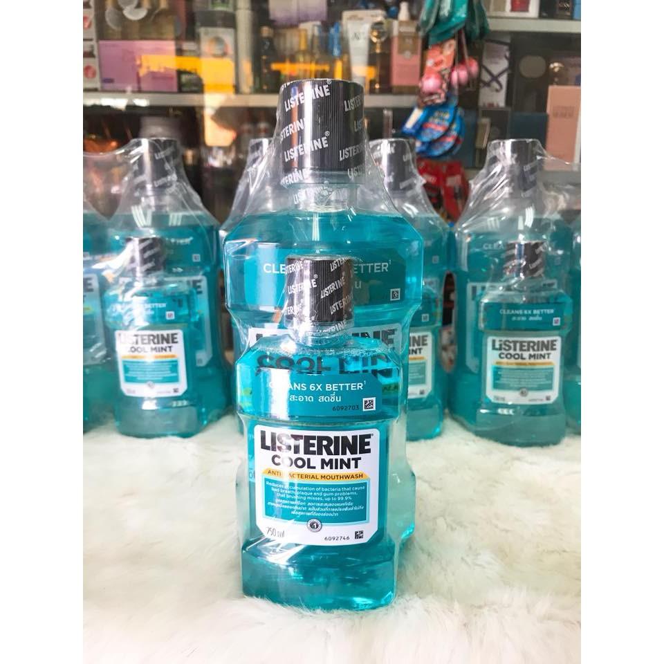 [HCM]Nước súc miệng Listerine Thái Lan 750ml+250ml
