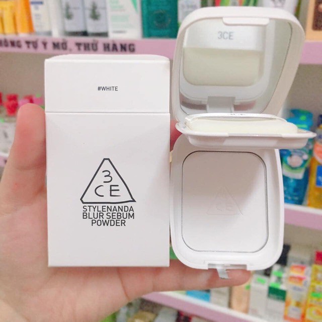 Phấn Phủ Nén 3CE Blur Sebum Powder 7.4g
