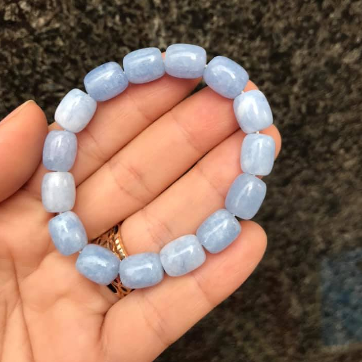 [HCM]VÒNG TAY LU THỐNG ĐÁ AQUAMARINE
