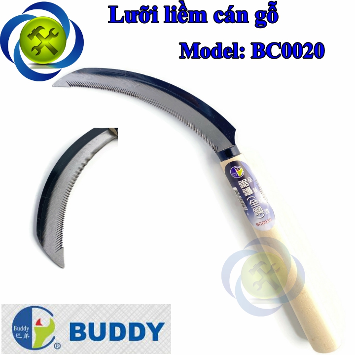 [HCM]Lưỡi liềm Buddy BC0020 cán gỗ