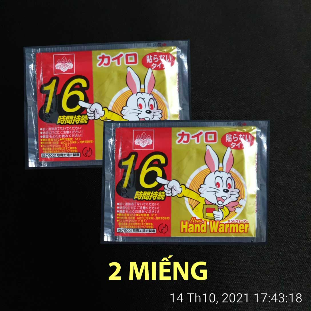 Miếng dán làm tăng nhiệt giữ ấm cơ thể Kairo