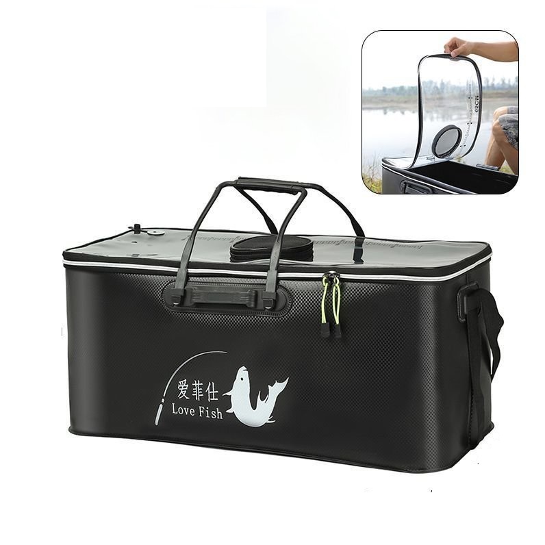 Thùng đựng cá siêu to đa năng 60cm-65cm-70cm chất liệu nhựa eva gấp gọn phụ kiện câu cá cao cấp