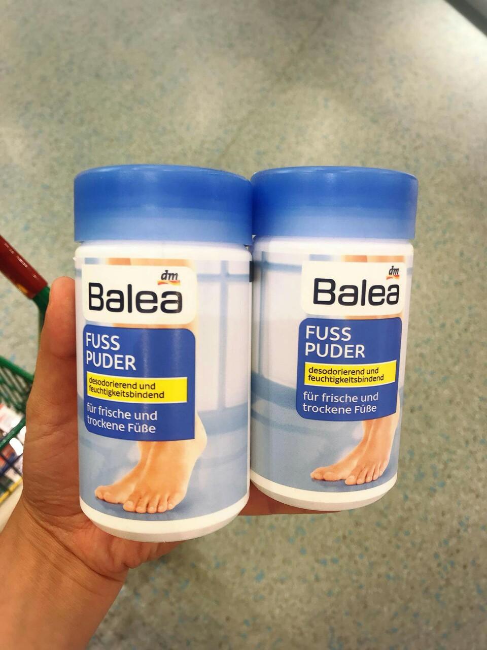 Bột chống và khử mùi hôi chân Balea Đức