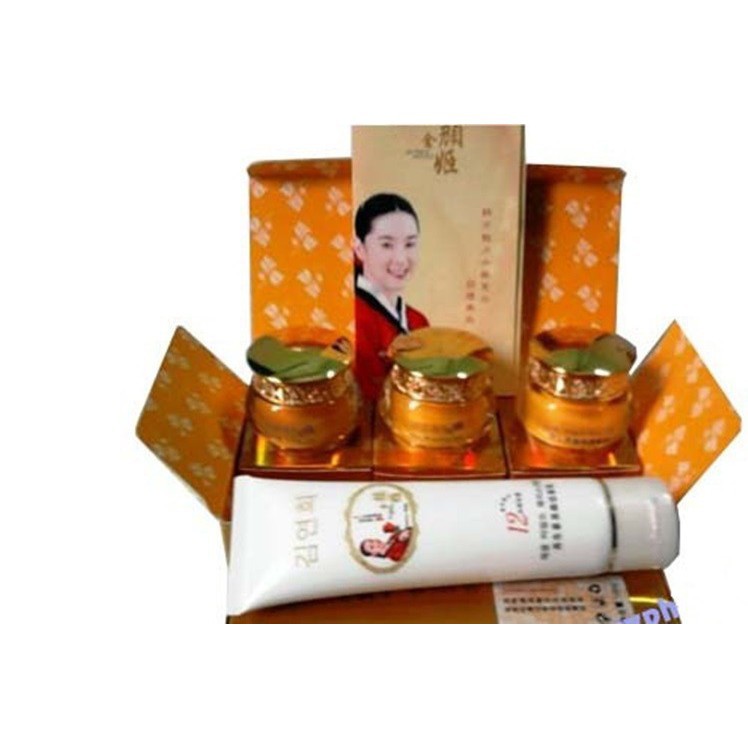 Bộ kem nám trắng da mụn jin yan ji