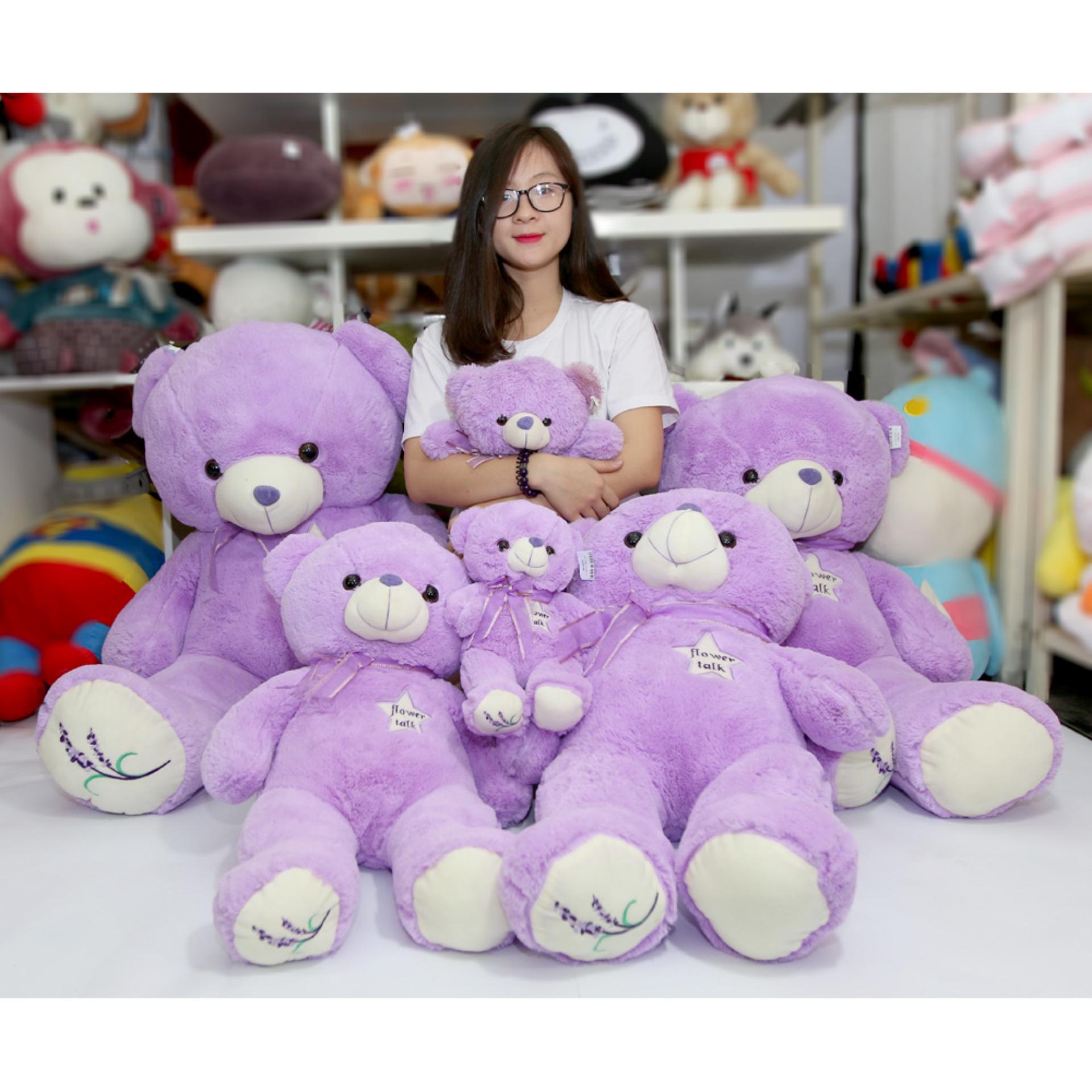 Gấu bông Teddy Lavender màu tím