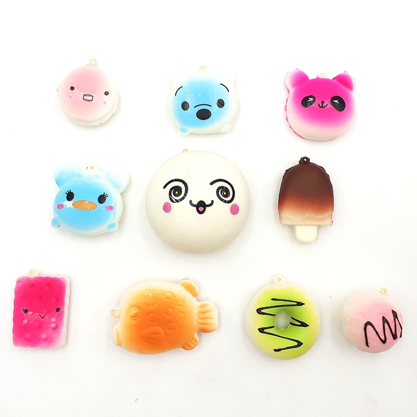 Bộ 10 Đồ Chơi Squishi Mochi