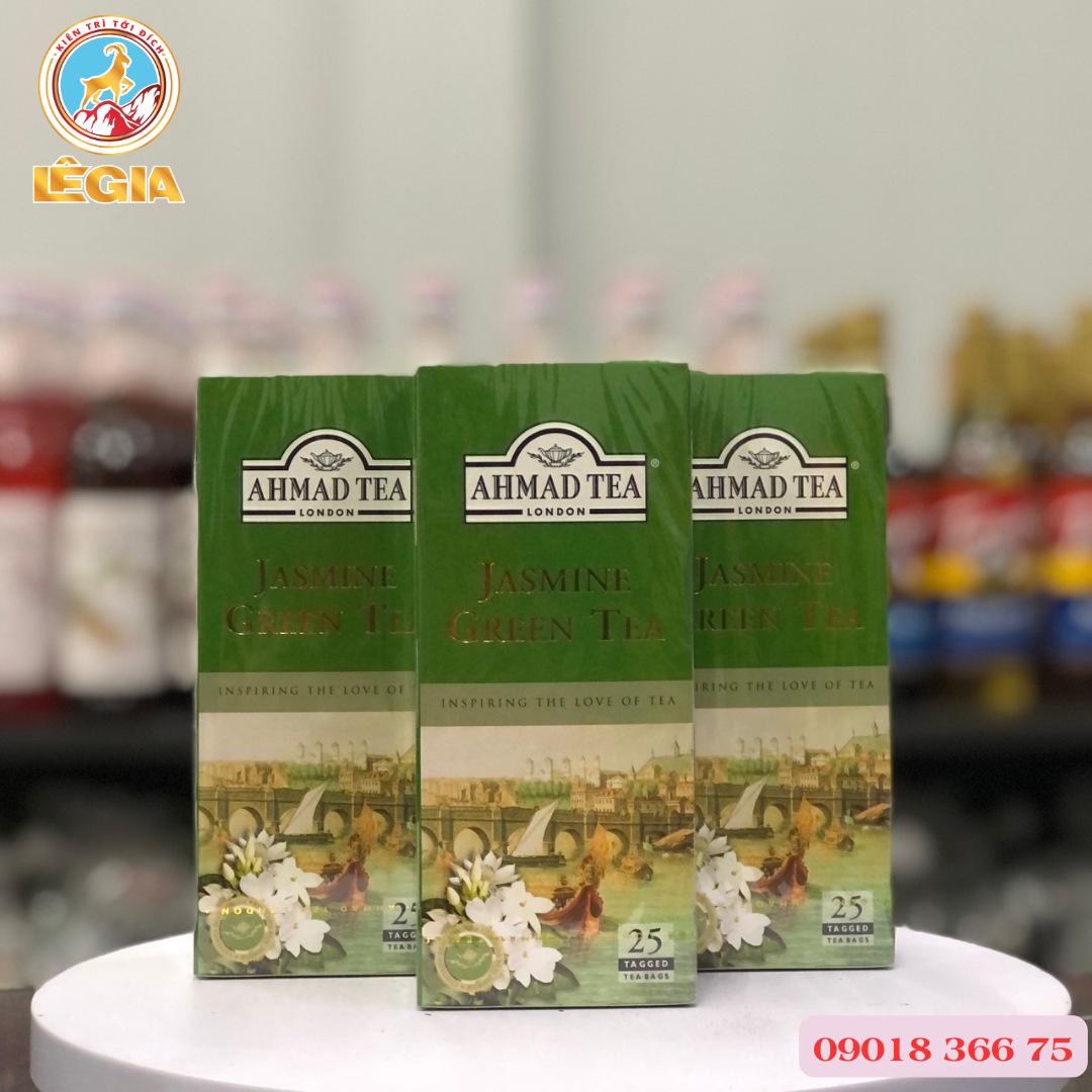 Trà xanh hoa nhài ahmad 50g