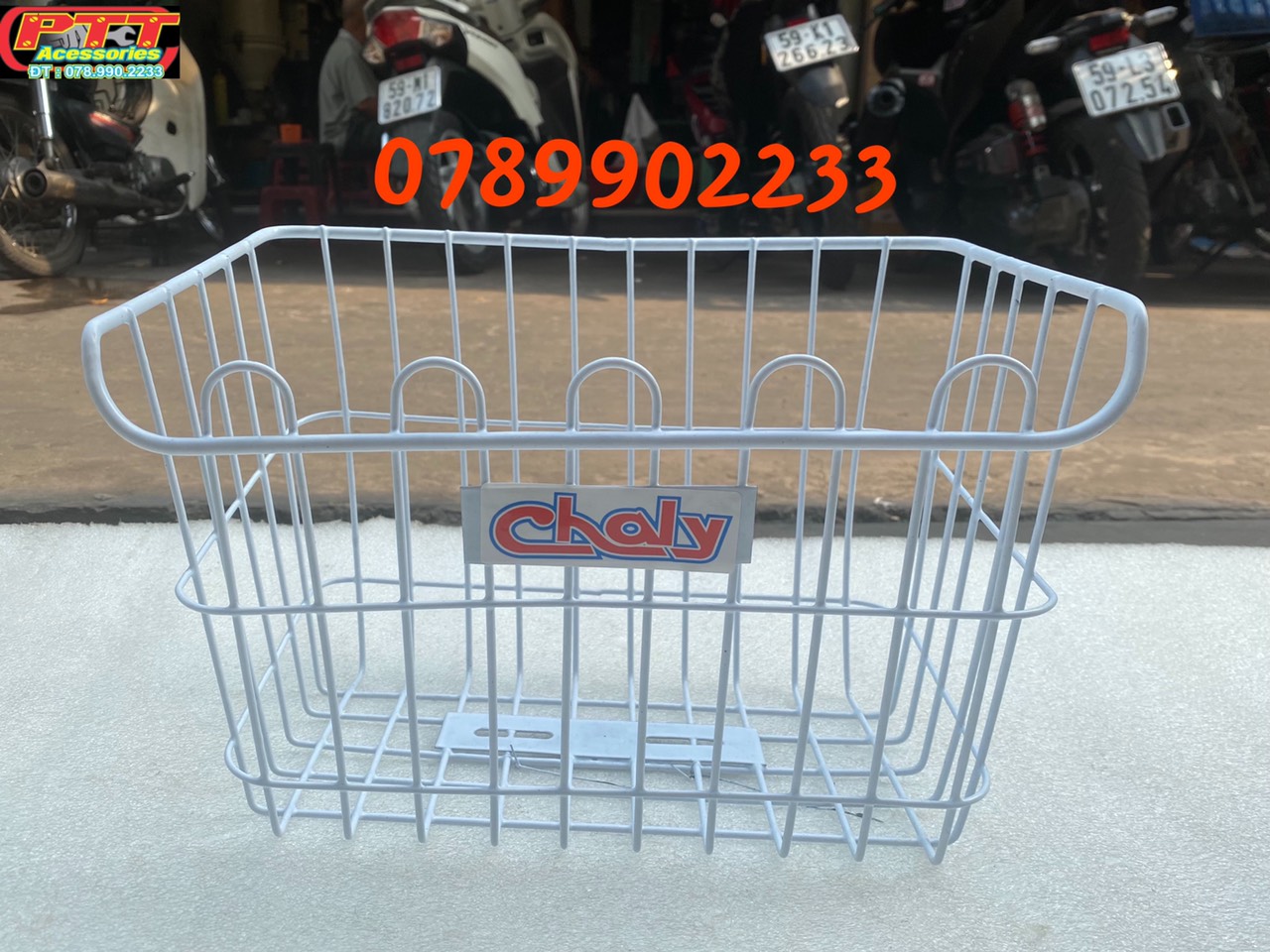 Rổ trước xe chaly