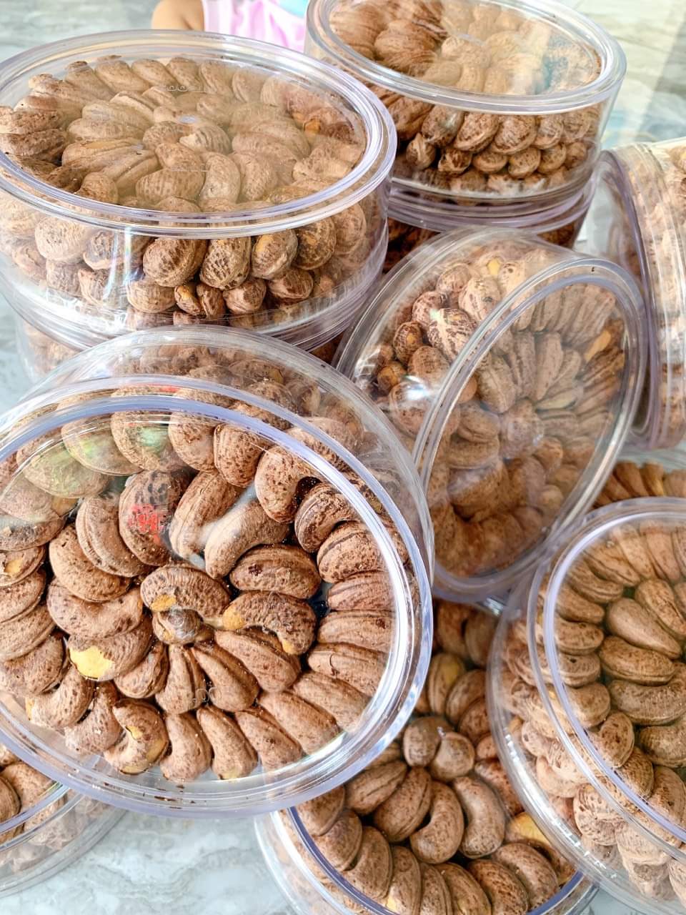 Hạt điều cồ xếp hoa rang muối chưa bóc vỏ(500g)