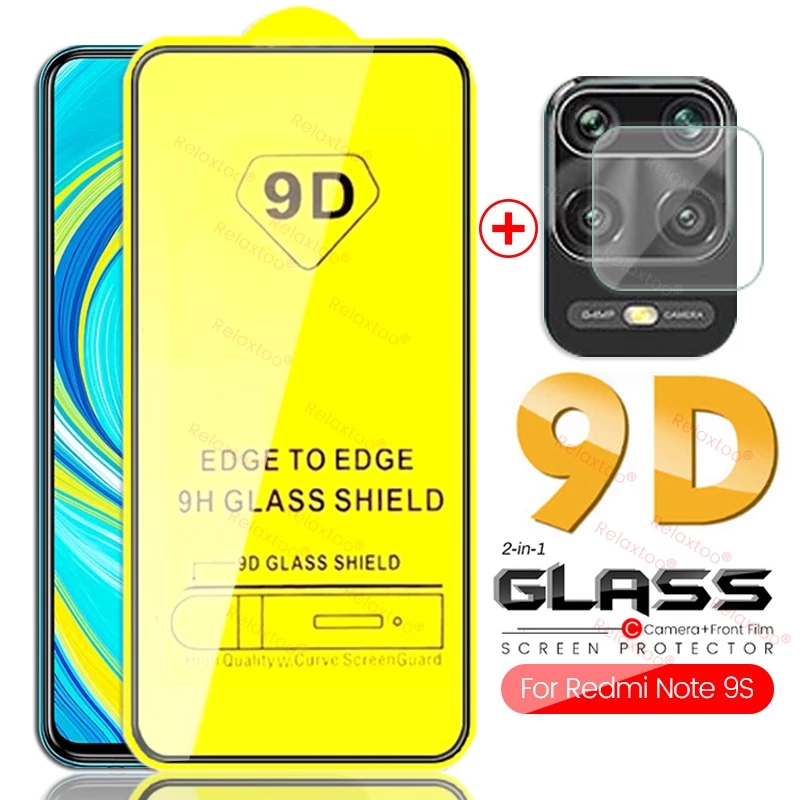 Kính cường lực Full màn 9D + Kính cường lực Camera Xiaomi Redmi Note 9S note9s, Redmi note 9 Pro, Redmi note 9 Pro Max full keo độ cứng 9H bảo vệ màn hình tối đa