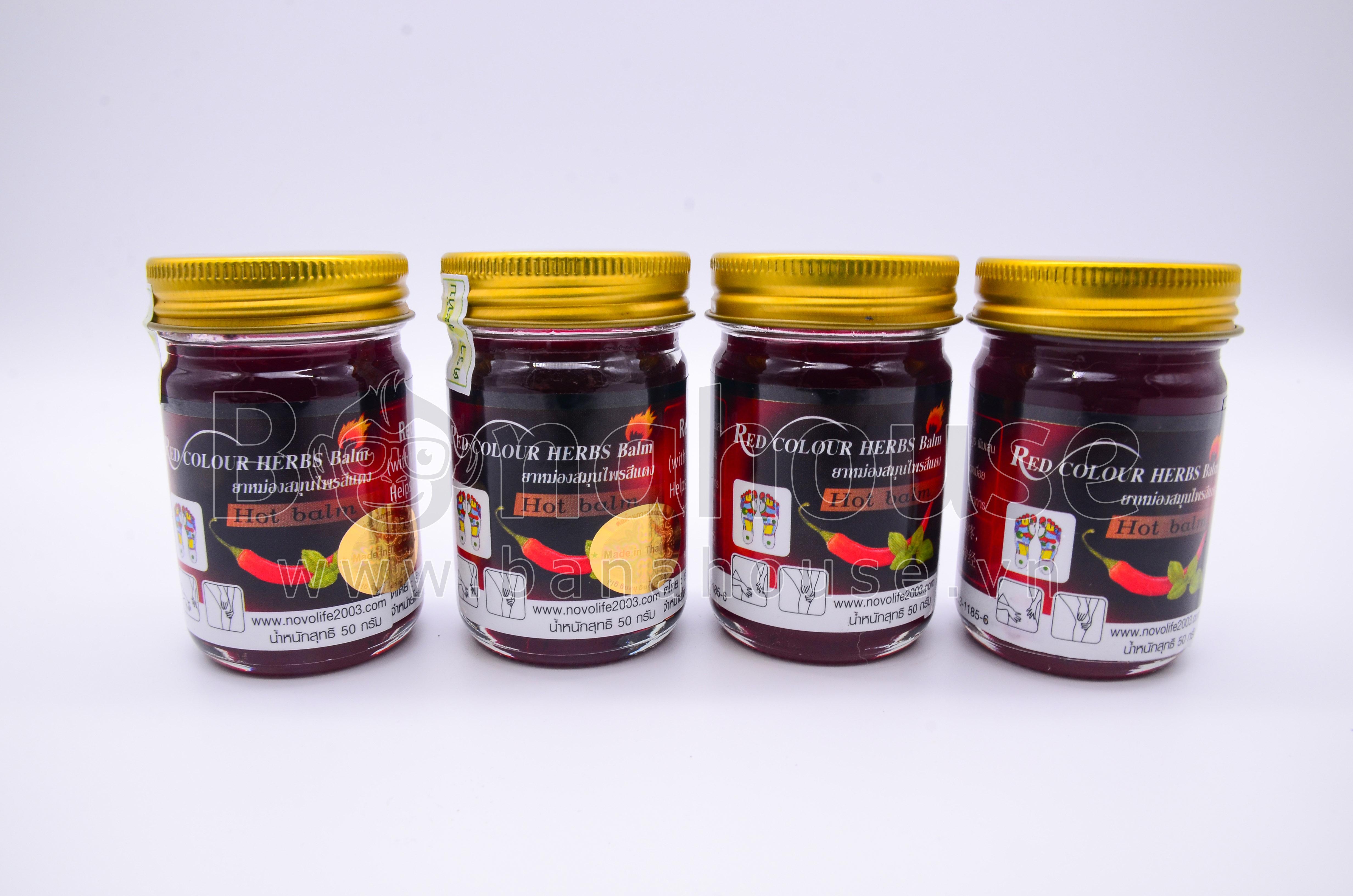 Dầu Cù Là Ớt Reb Herbs Blam Thái Lan 50gr