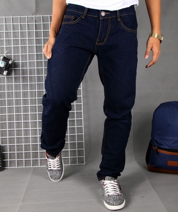 Quần jean nam MÀU XANH DƯƠNG ĐẬM TRƠN co giãn siêu đẹp MS05.37