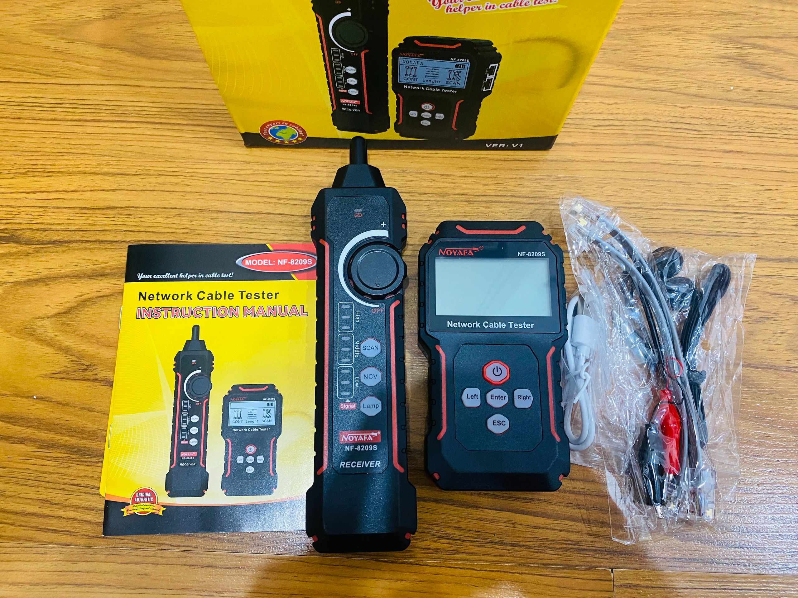 Máy test mạng NF-8209S Noyafa POE dùng sạc Type C
