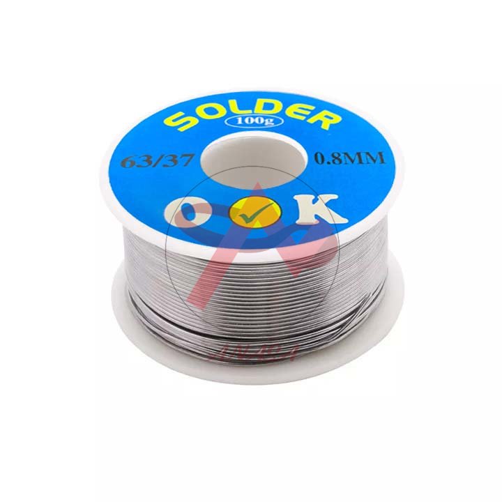 Thiếc Hàn Solder Wire 0.8mm Tỷ Lệ 63/37 Sn/Pb SOLDER-OK