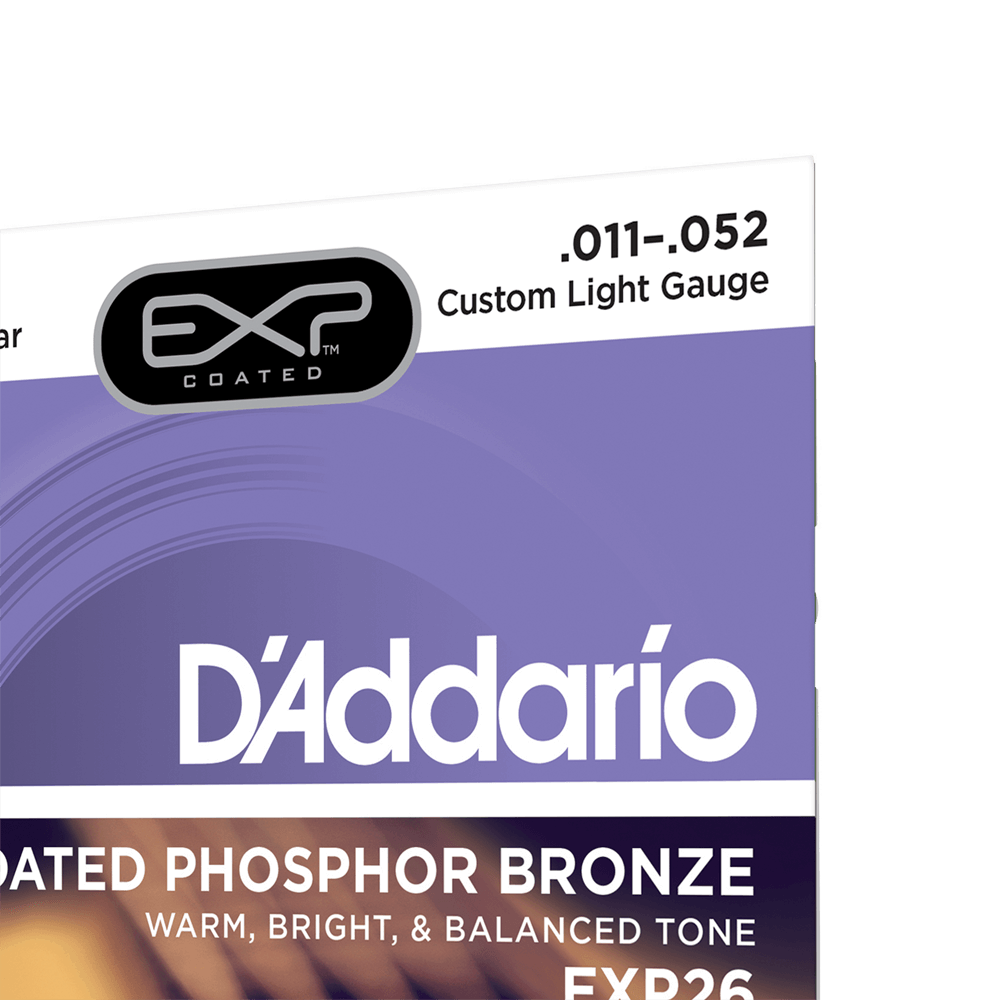Dây đàn guitar acoustic D’Addario EXP26 Coated Phosphor Bronze