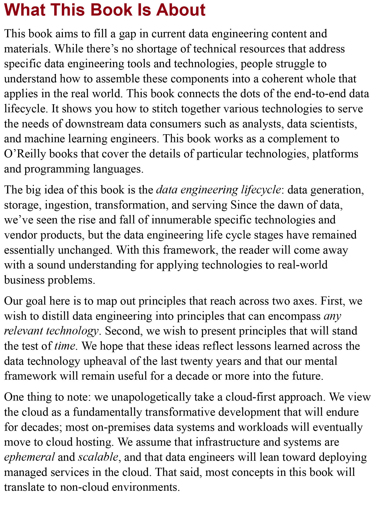 Fundamentals of Data Engineering Plan and Build Robust Data Systems