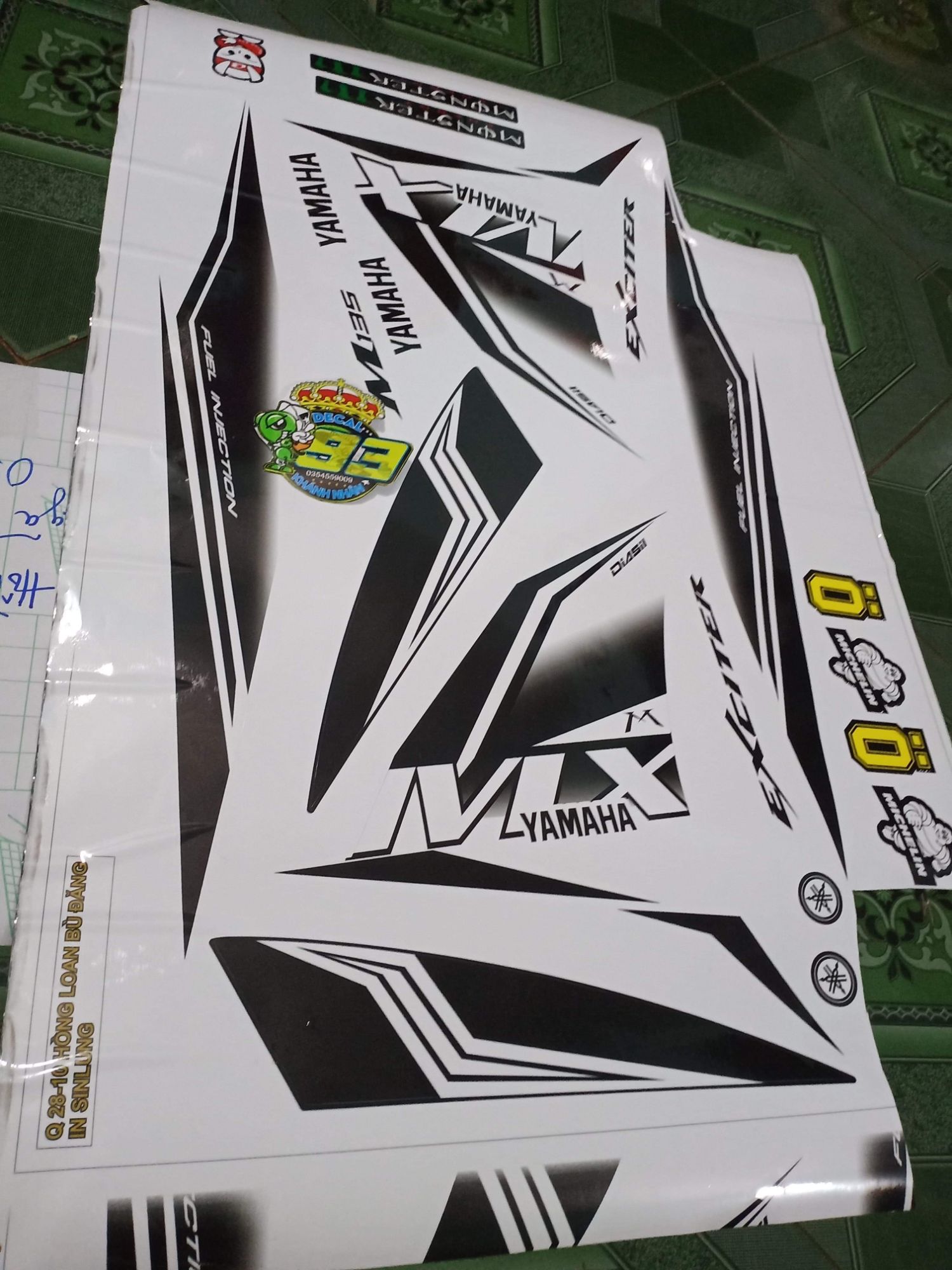 tem rời ex 2011.mx trắng đen ko bay màu