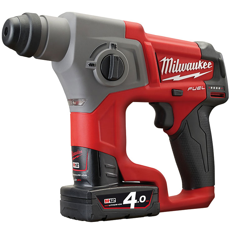 [Trả góp 0%]Máy Khoan Búa M12 Ch-402C Set (2 Pin X 4.0Ah 1 Sạc) MILWAUKEE M12 CH-402C