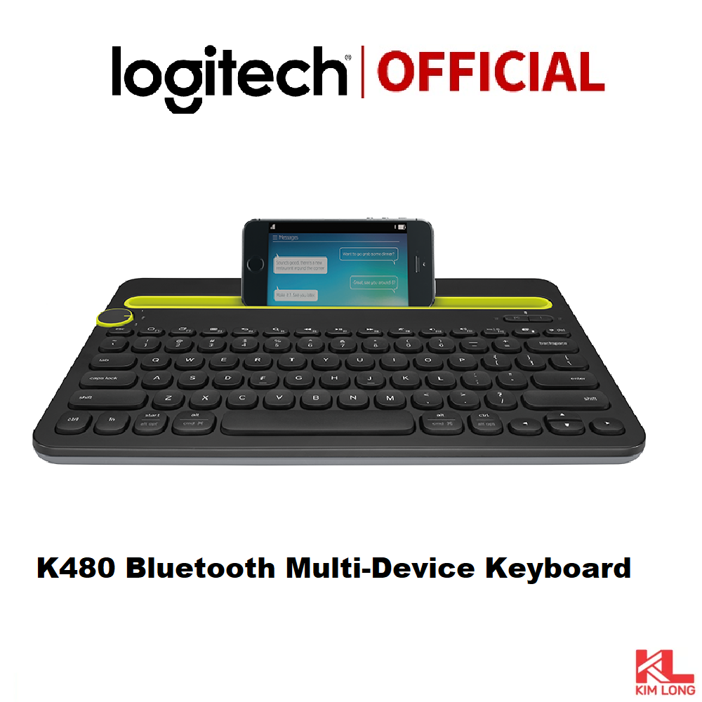 Bàn phím Logitech K480 không dây Bluetooth Multi Device - Đa kết nối, Đa  nền tảng, Phạm vi hoạt động Bluetooth 10m 