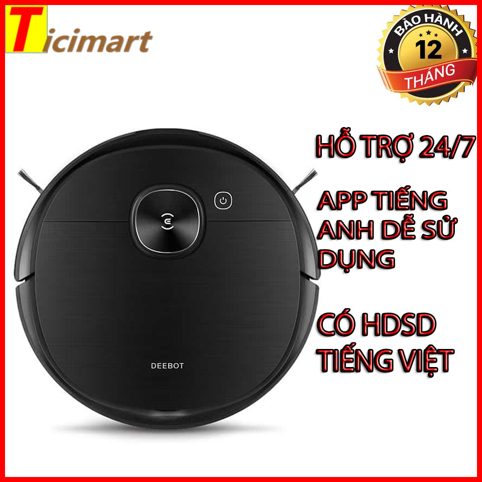 ROBOT HÚT BỤI LAU NHÀ ECOVACS DEEBOT T8 AIVI