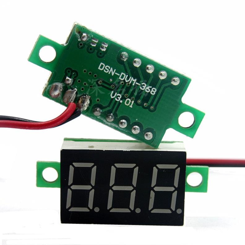 Vôn kế - đồng hồ led đo áp - volt dc 2 dây 4.5~30v