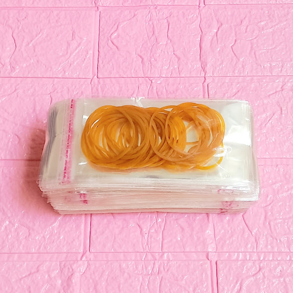 500g Túi Opp dán mép 6x10cm (+ 4cm) - Túi ni lông băng keo dán miệng - Bao nilon dán miệng