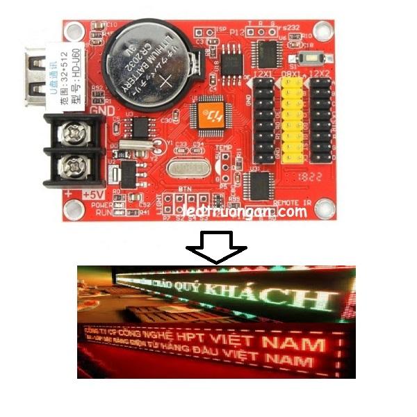 Card HD - U60 - điều khiển Module 1 màu, 3 màu