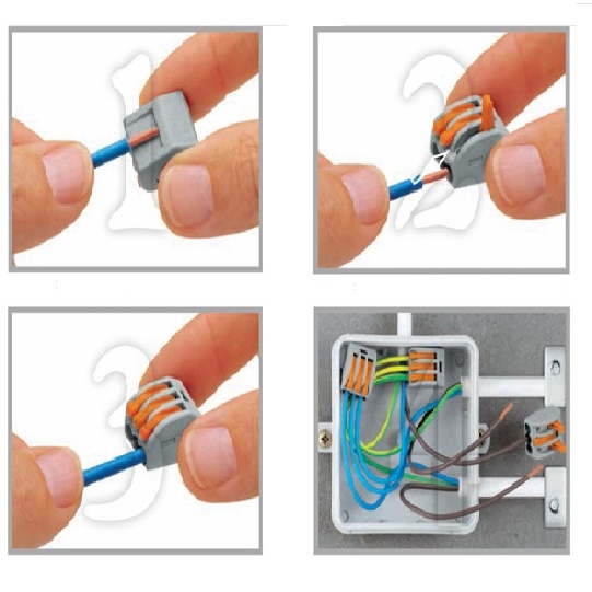 10 chiếc cút nối dây điện KV774-8cổng
