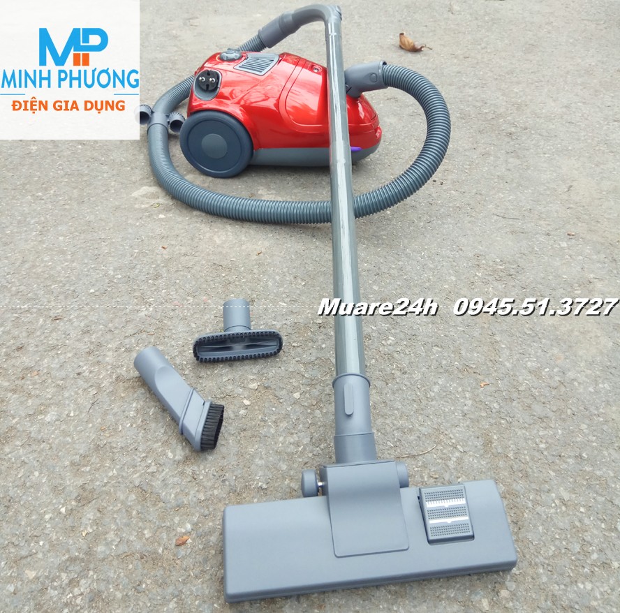 Bảo Hành 12Tháng Máy hút bụi Jinker JK 2004 2000W mầu Đỏ