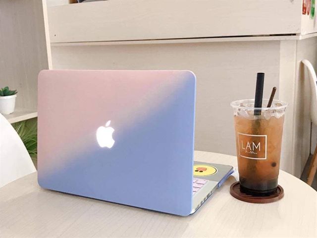 Combo Case ,Ốp + Phủ phím Macbook Màu Ombre ( Tặng Nút Chống Bụi )
