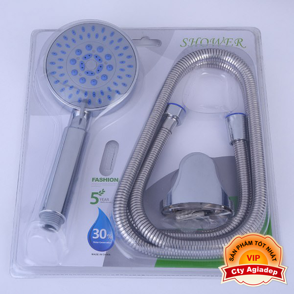 Bộ Bát sen 1 (Đóng vỉ) (Đầu + Dây + Giá đỡ) Điều chỉnh 3 chế độ nước - Hàng tốt, bền, dùng lâu dài