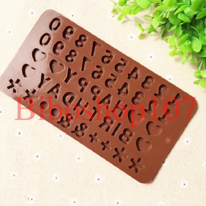 Khuôn silicon làm kẹo, thạch, rau câu, socola Happy birthday và số