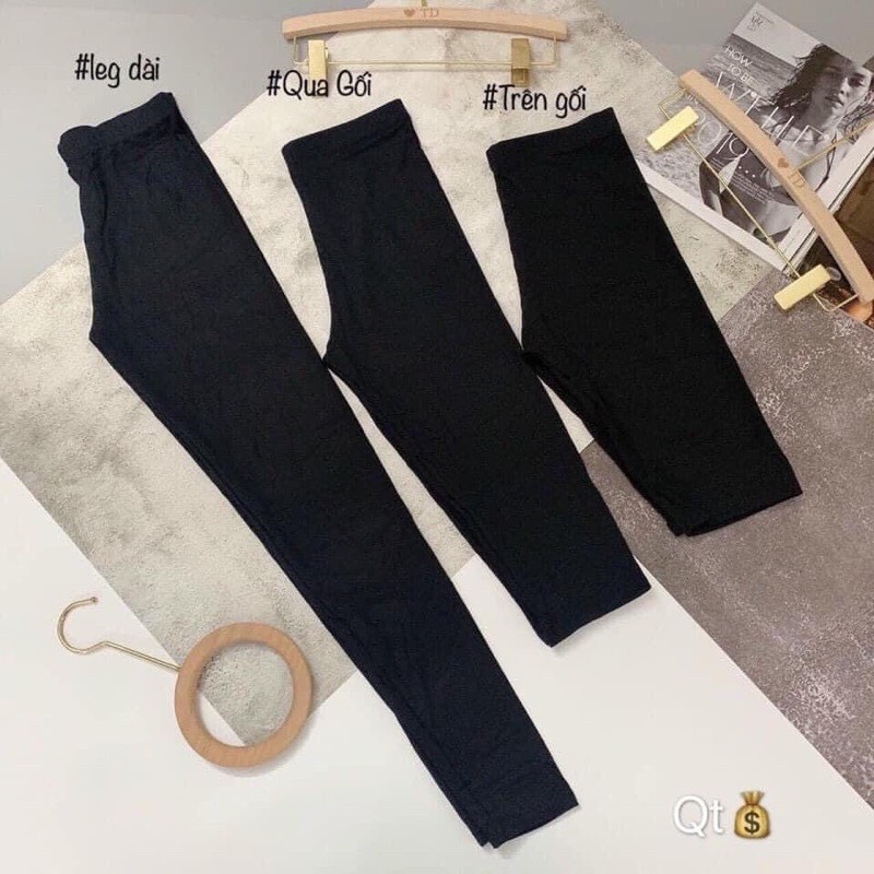 Quần legging DÀI cuộn hồng đủ size