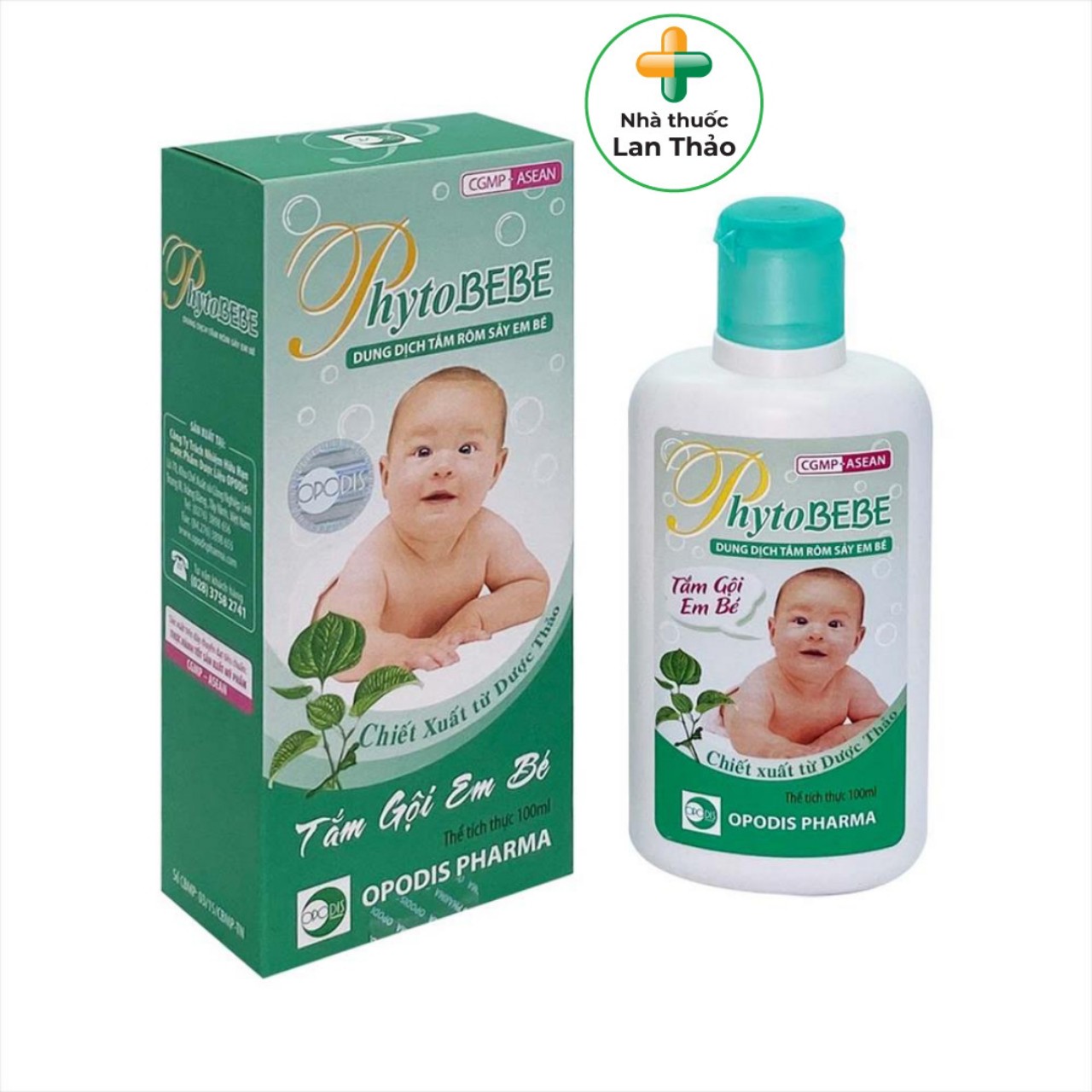 Dung dịch tắm rôm sảy cho bé phytobebe