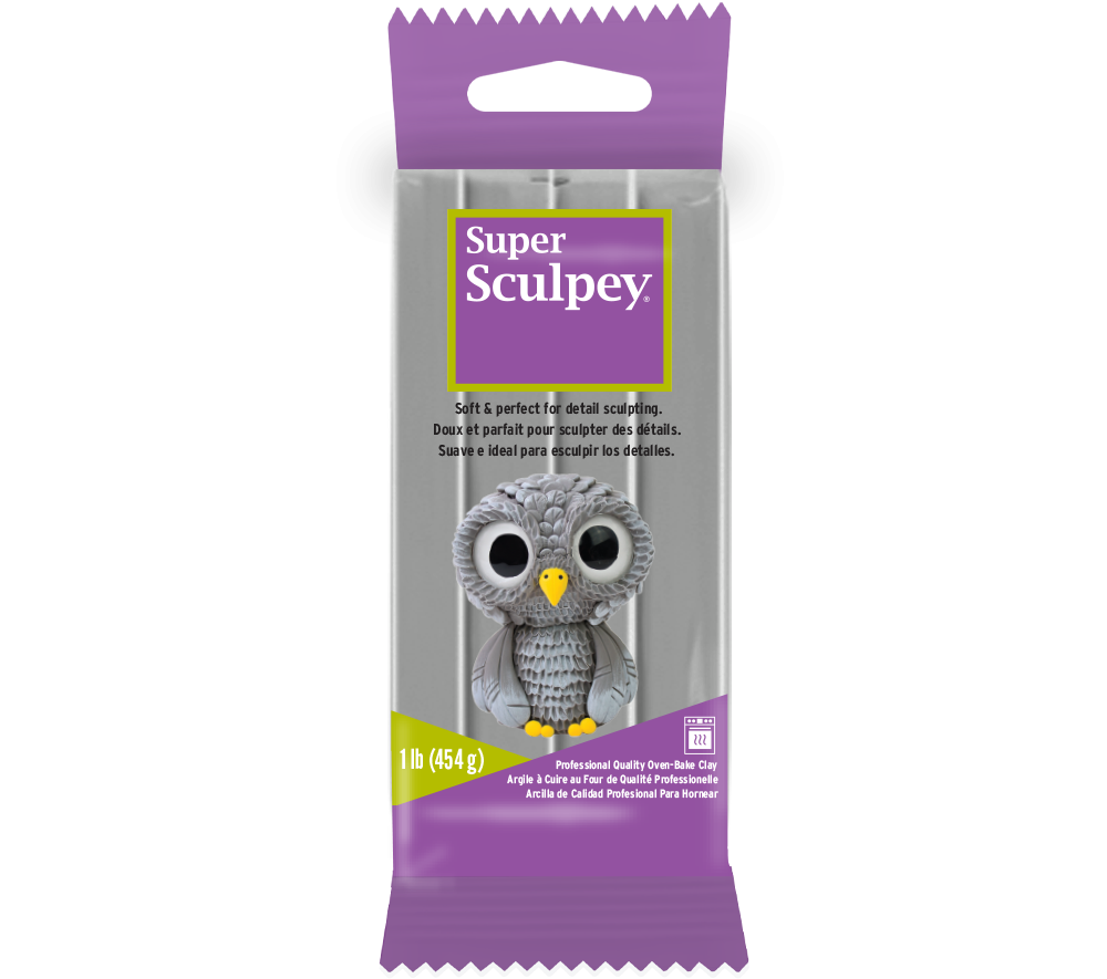Đất sét nung polymer Super Sculpey nặn mô hình, nhân vật, keycap 454g